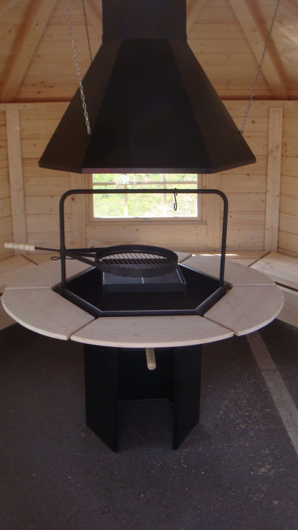 fire pit for grill house or gazebo